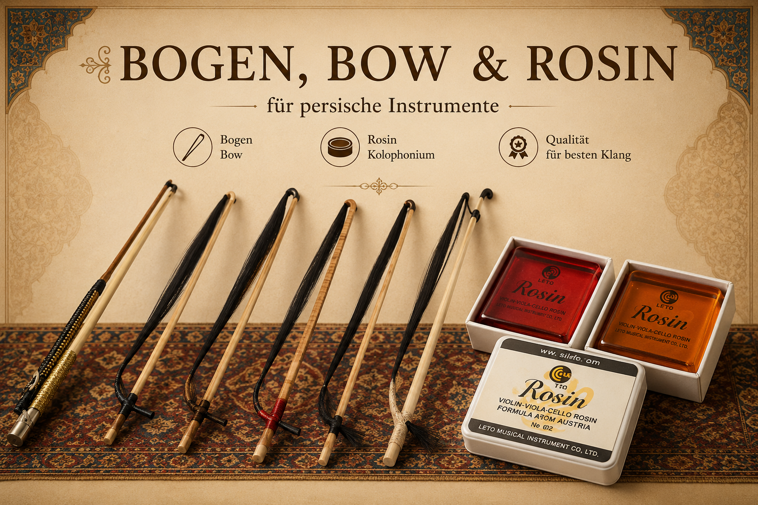Bogen & Kolophonium für Persische Instrumente category icon/image